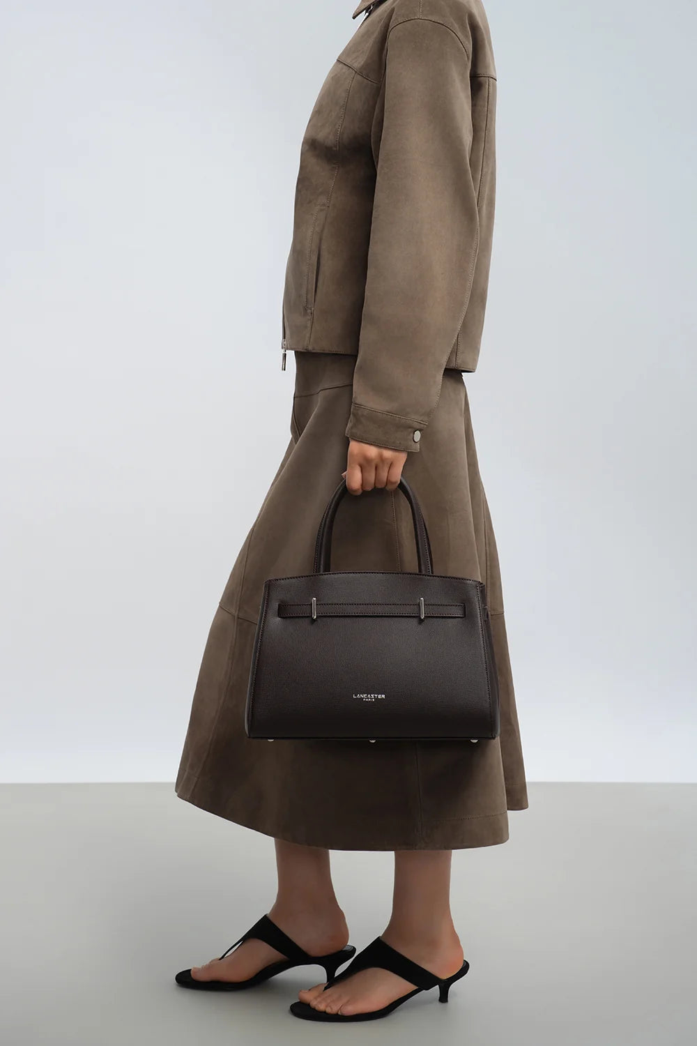 Sac à main en cuir marron Lancaster Sierra FR 433-011 pour femmes