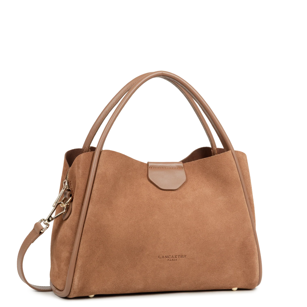 Sac à main en suède marron Lancaster Ida 470-101