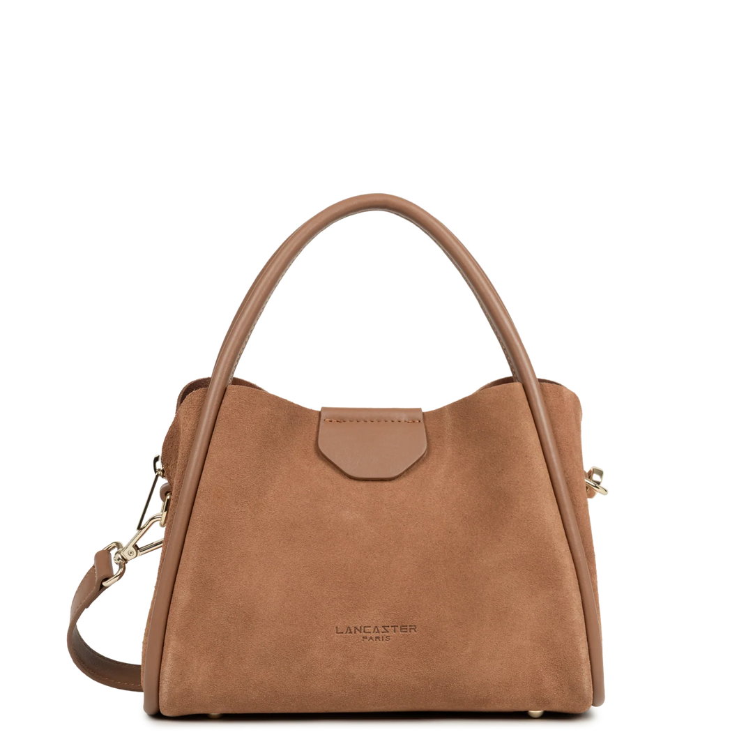 Petit sac à main en suède marron Lancaster 470-100