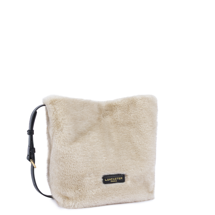 Sac seau en fourure blanc Lancaster 518-089