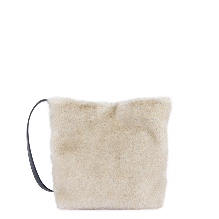 Sac seau en fourure blanc Lancaster 518-089