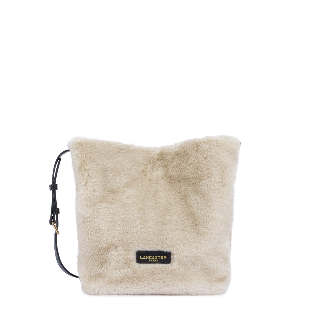 Sac seau en fourure blanc Lancaster 518-089
