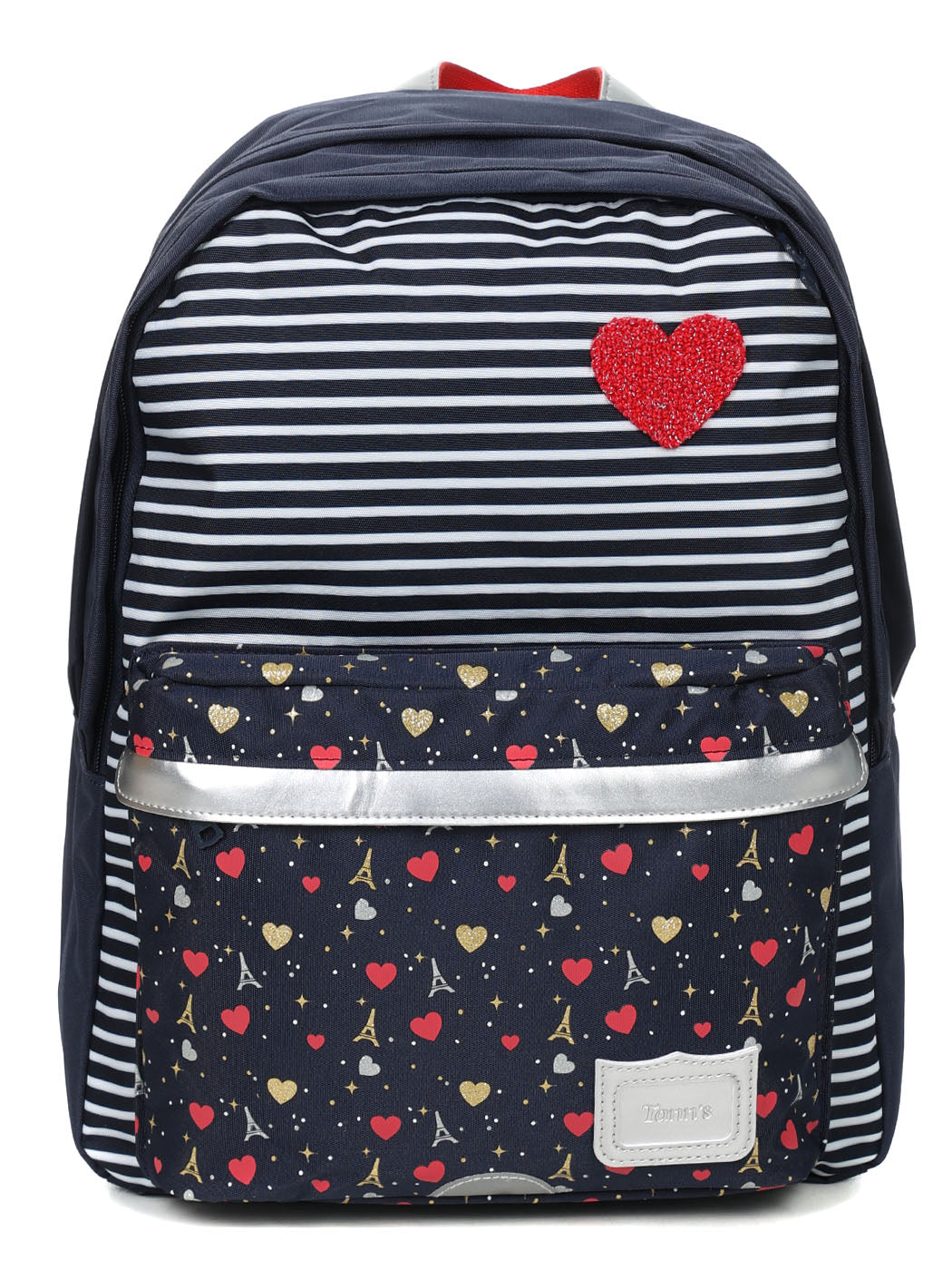 Sac à dos bleu scolaire Emilie pour filles Tann's