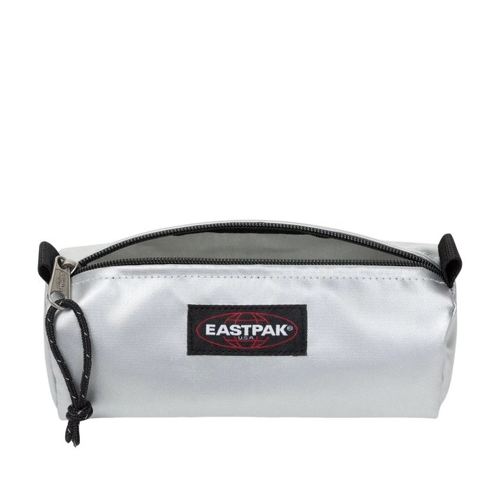 Trousse Eastpak argentée pour la primaire, college lycée
